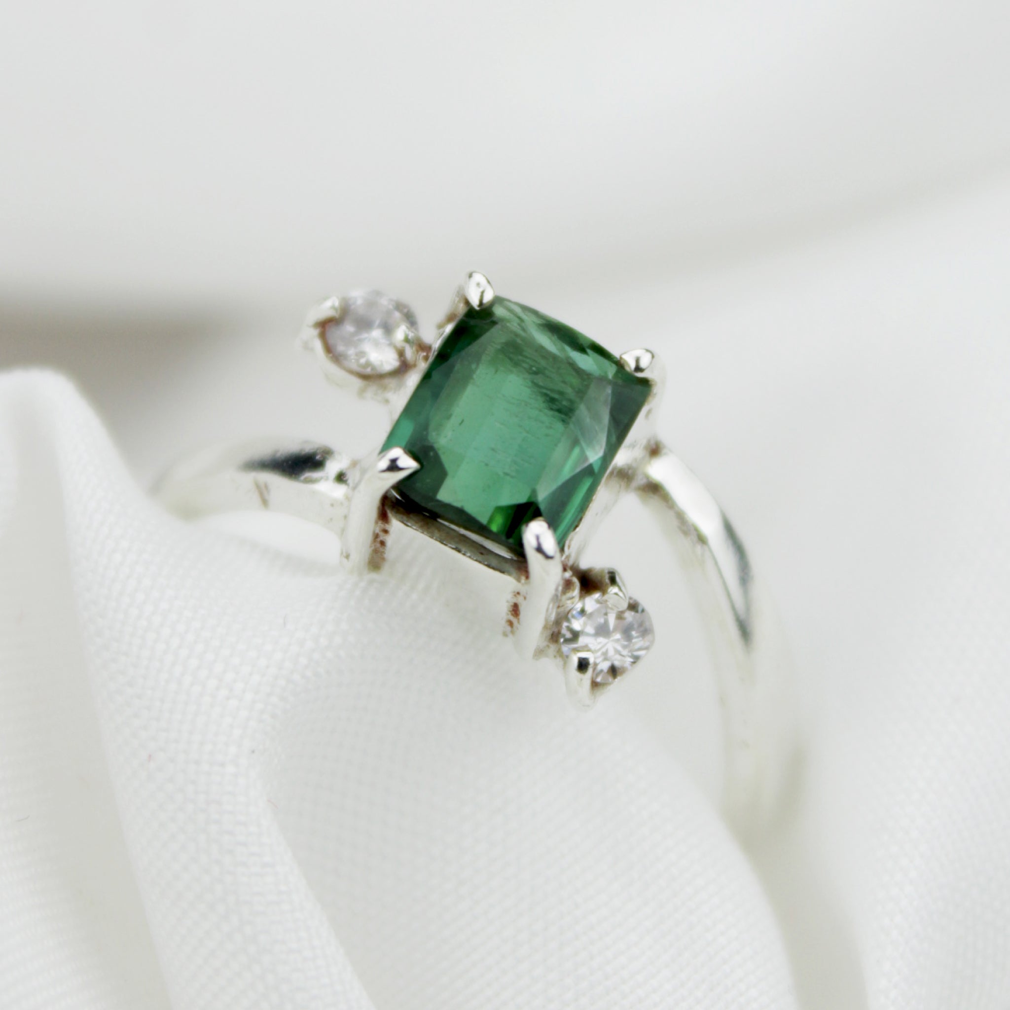 Natural Afghanistan Kunar Tourmaline Ring – Handmade 925 Silver – Authentic Gemstone Jewelry