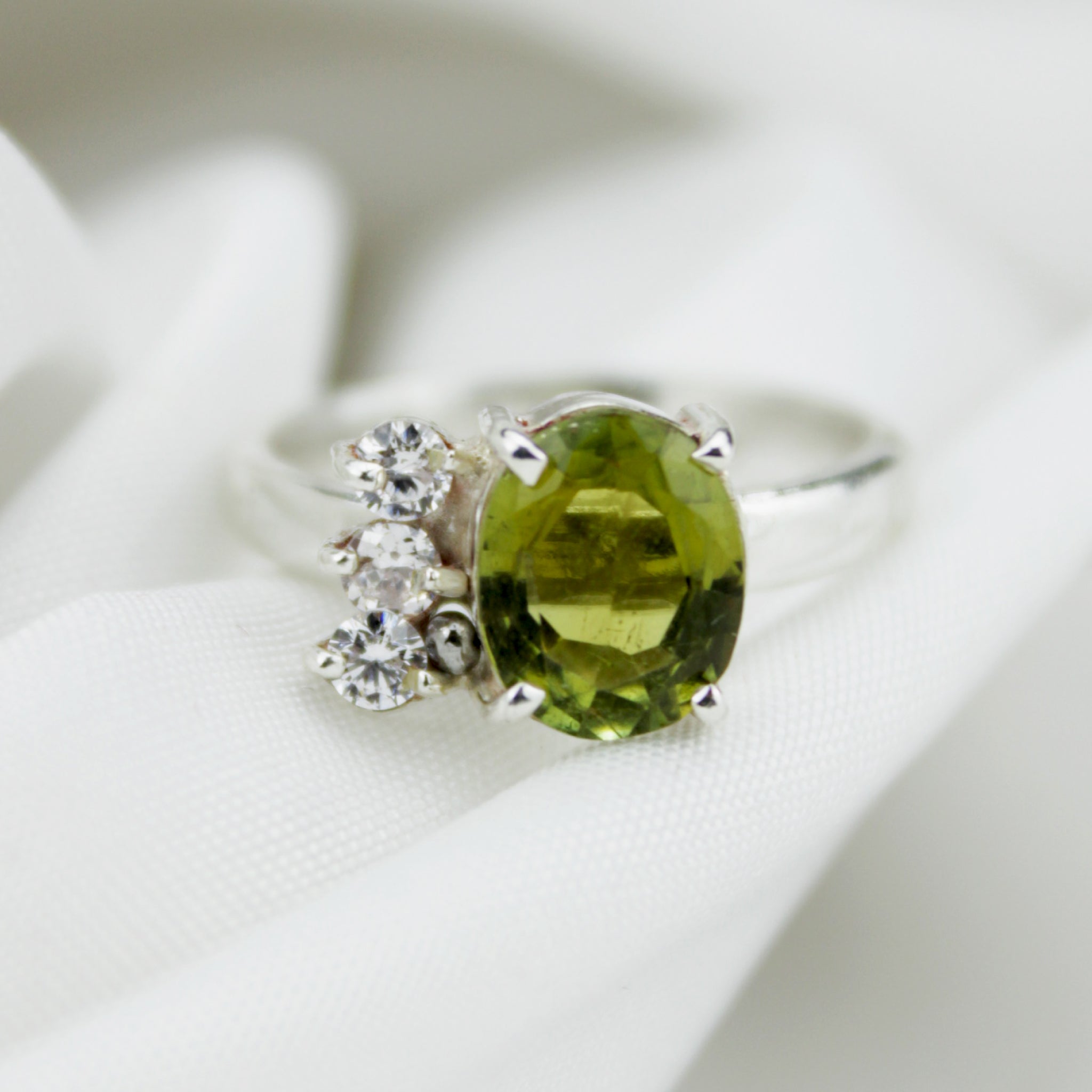 Natural Afghan Tourmaline Ring – Handmade 925 Sterling Silver – Luxury Gemstone Jewelry