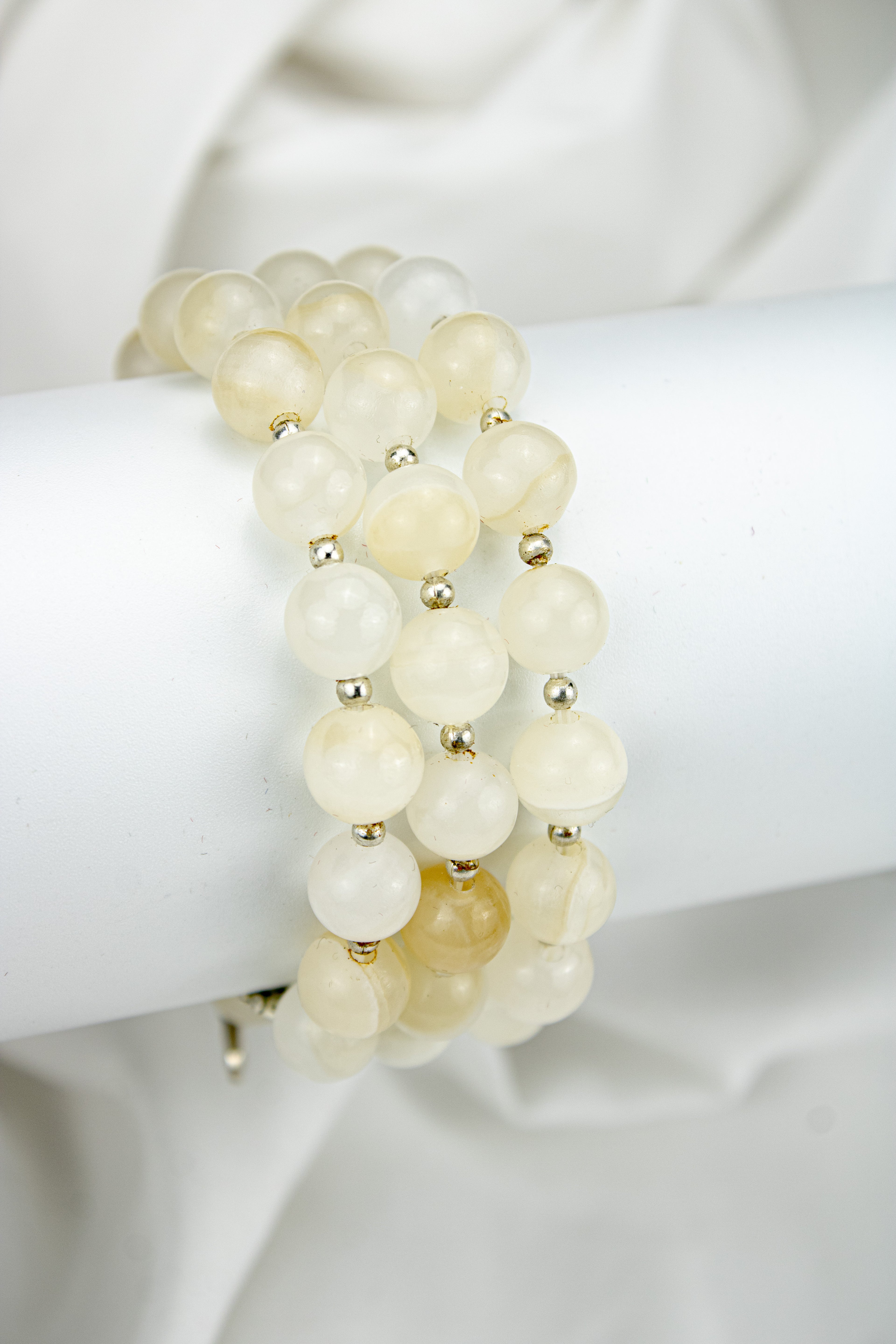 Natural Calcite Bead Bracelet
