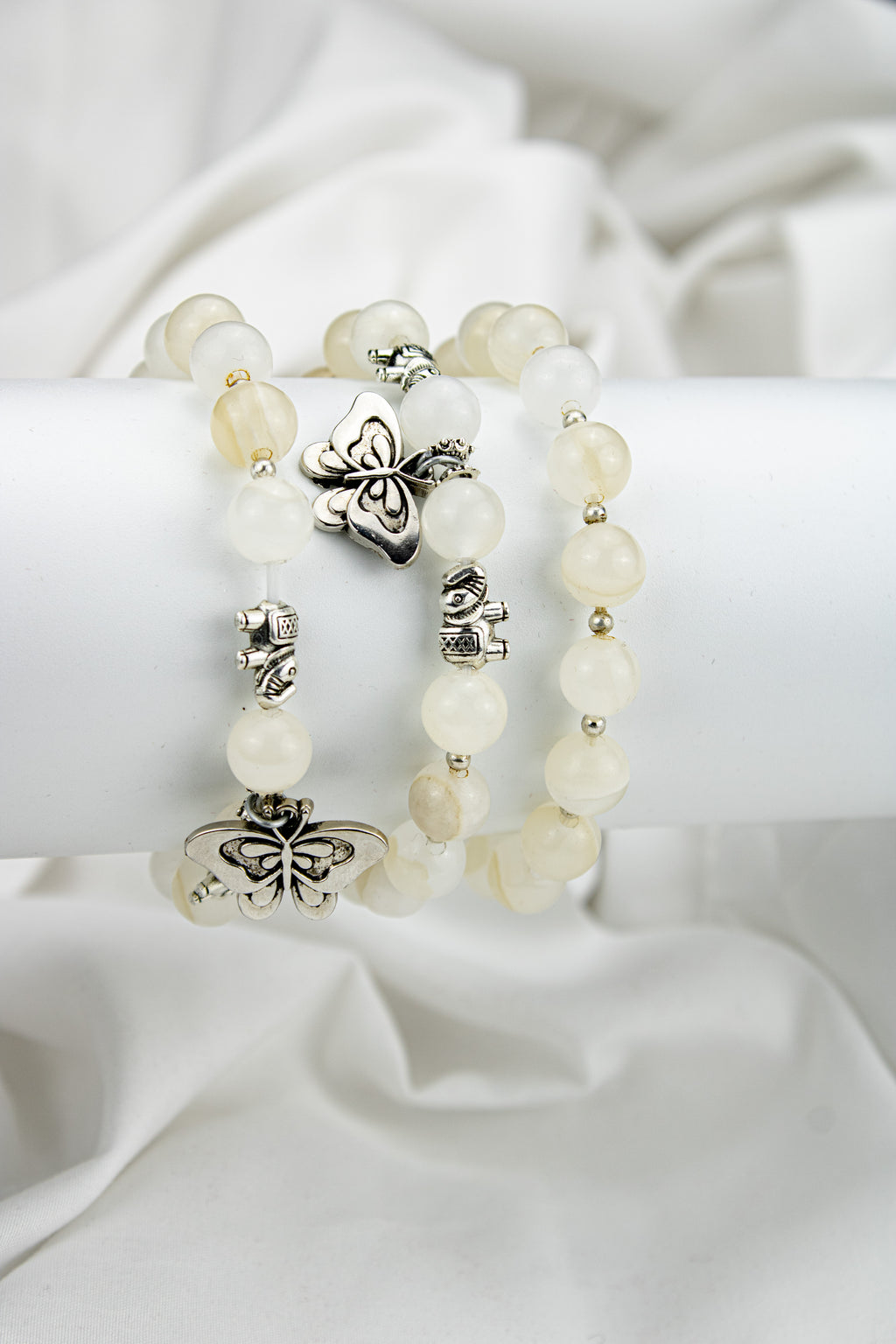 Natural Calcite Bead Bracelet