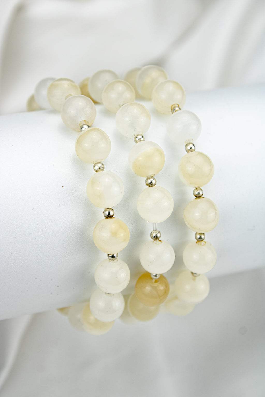 Natural Calcite Bead Bracelet