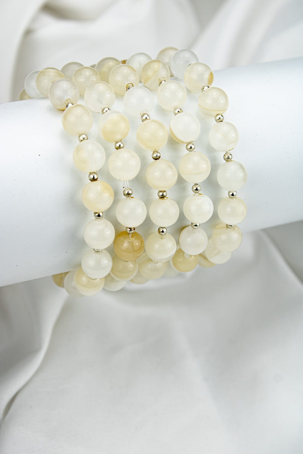 Natural Calcite Bead Bracelet
