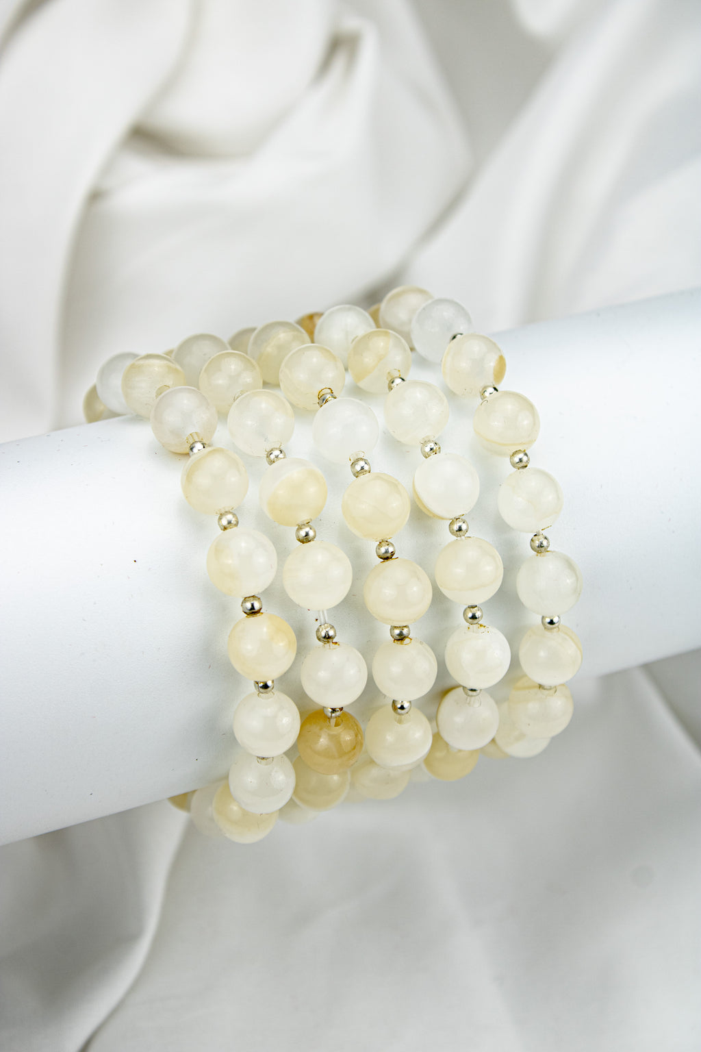 Natural Calcite Bead Bracelet