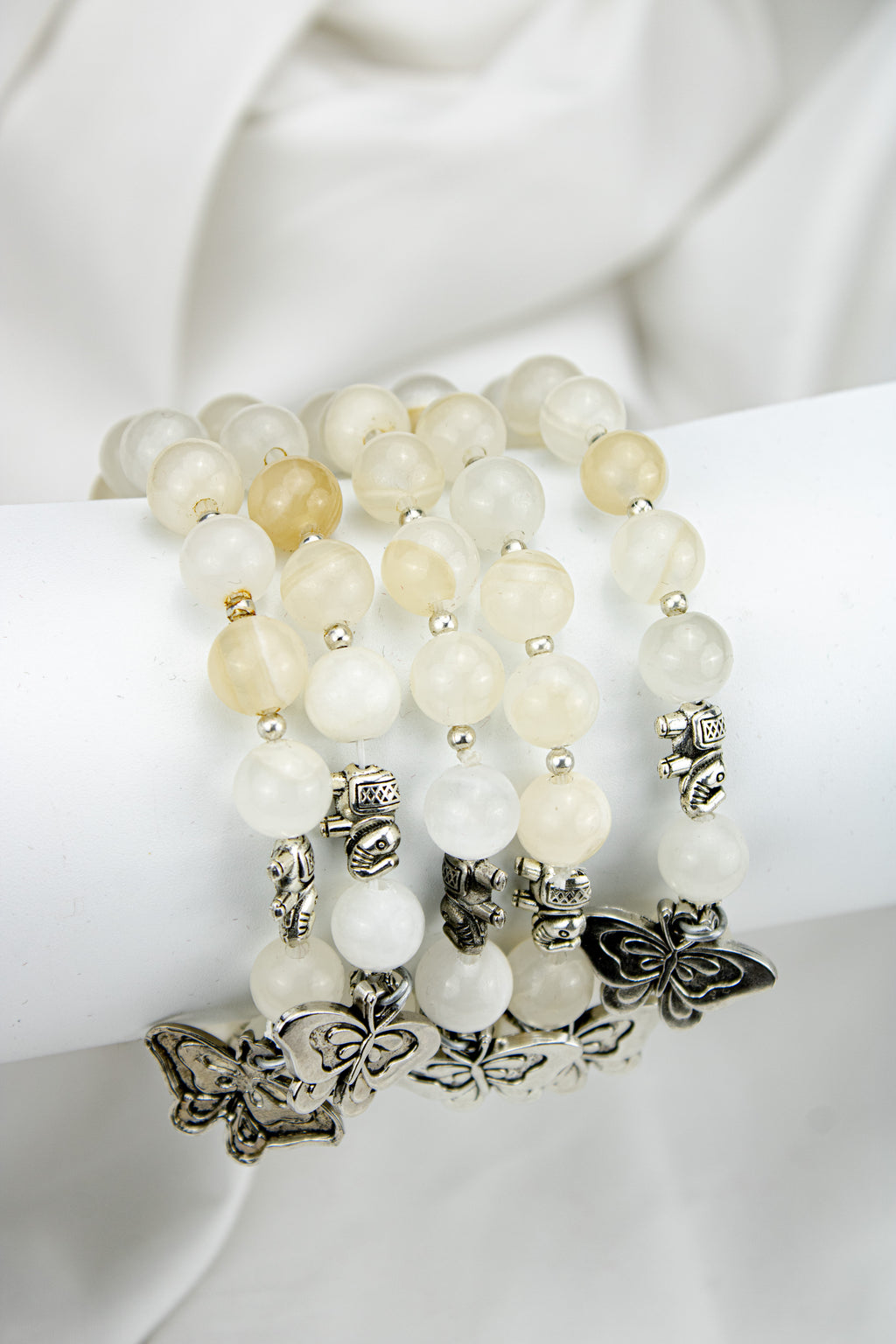 Natural Calcite Bead Bracelet