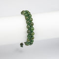 Natural Nephrite Jade Woven Bracelet – Handmade Afghan Gemstone Beaded Bracelet – Adjustable Free Size