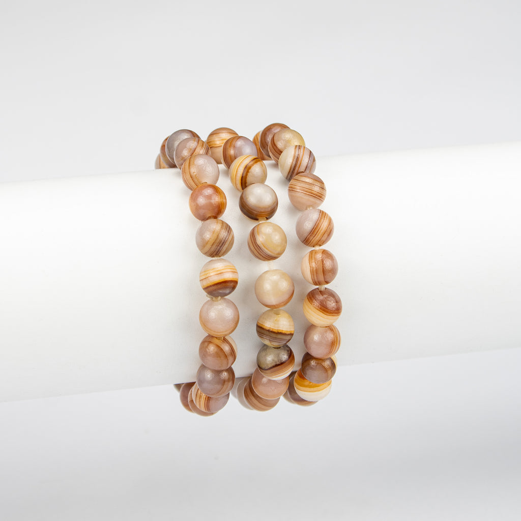 Natural Banded Onyx Bracelet – Handmade Afghan Gemstone Jewelry | Redo Gems