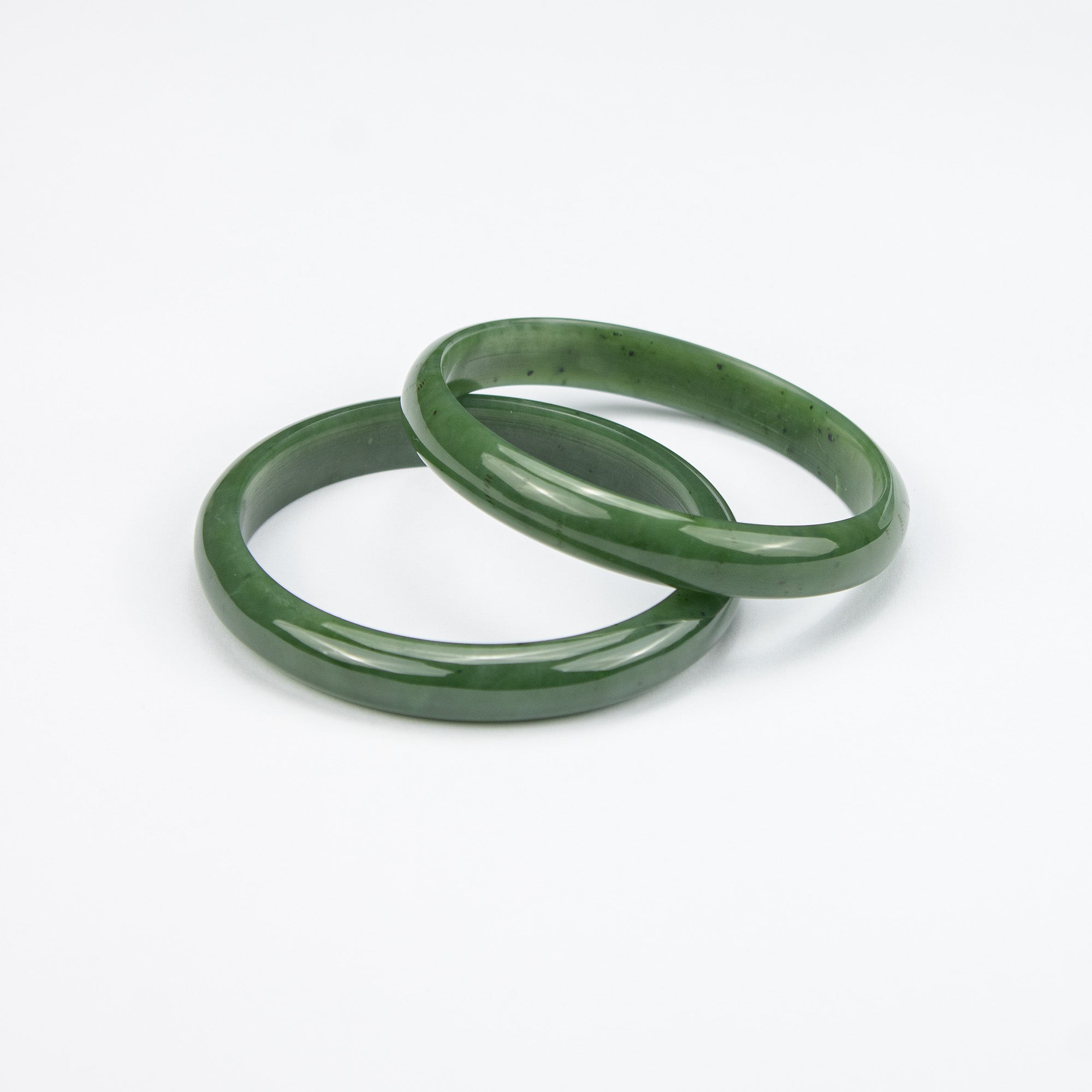Natural Nephrite Jade Bangle – Handmade Afghan Green Gemstone Bracelet – Solid Stone Bangle – Premium AA Grade