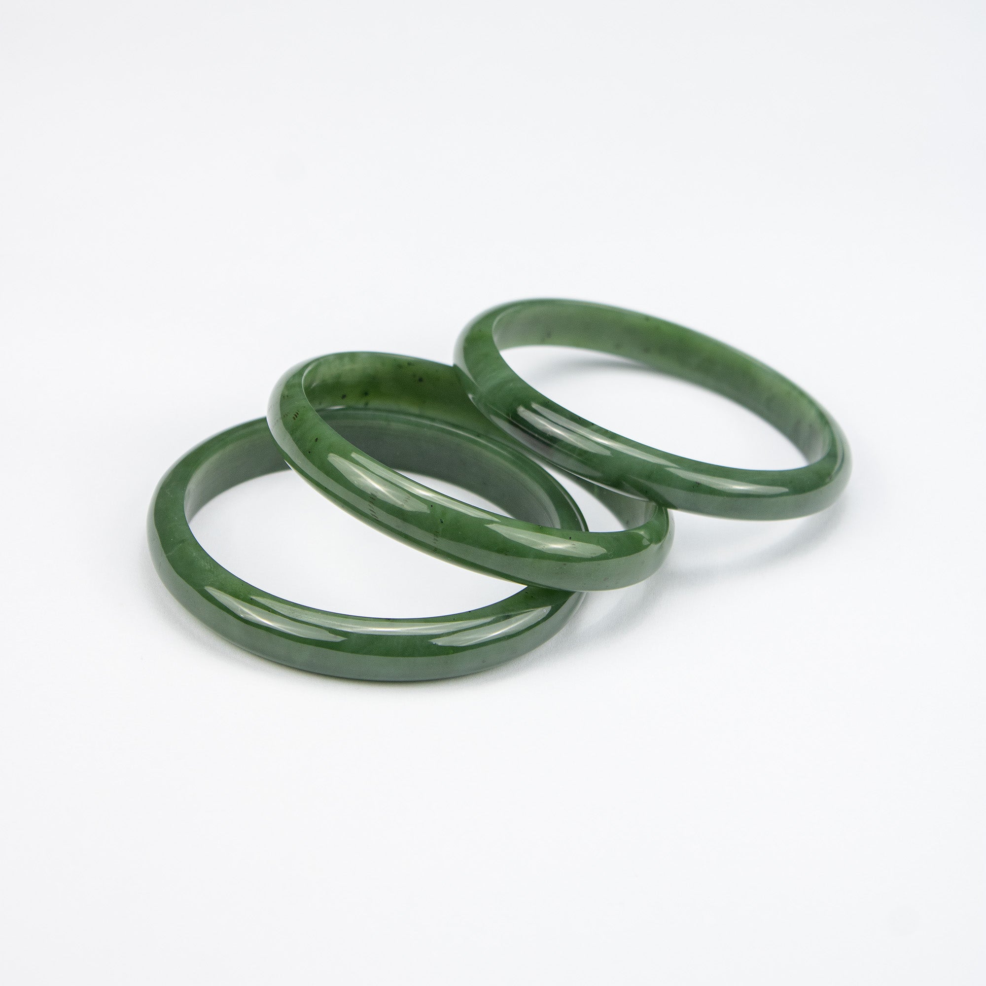 Natural Nephrite Jade Bangle – Handmade Afghan Green Gemstone Bracelet – Solid Stone Bangle – Premium AA Grade