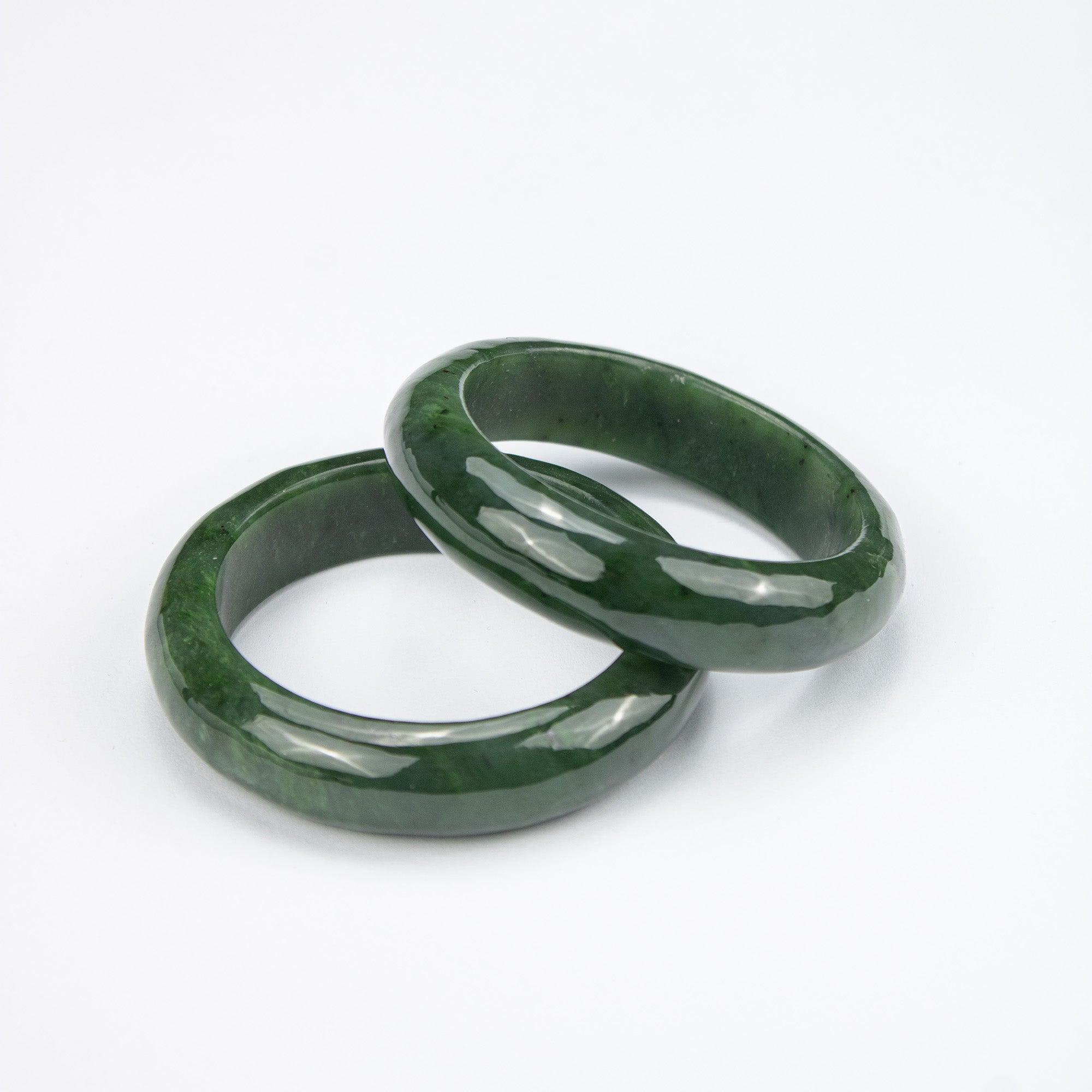 Natural Nephrite Kid Bangle – Afghan Green Jade Bracelet – Small Size Solid Stone (Kids)