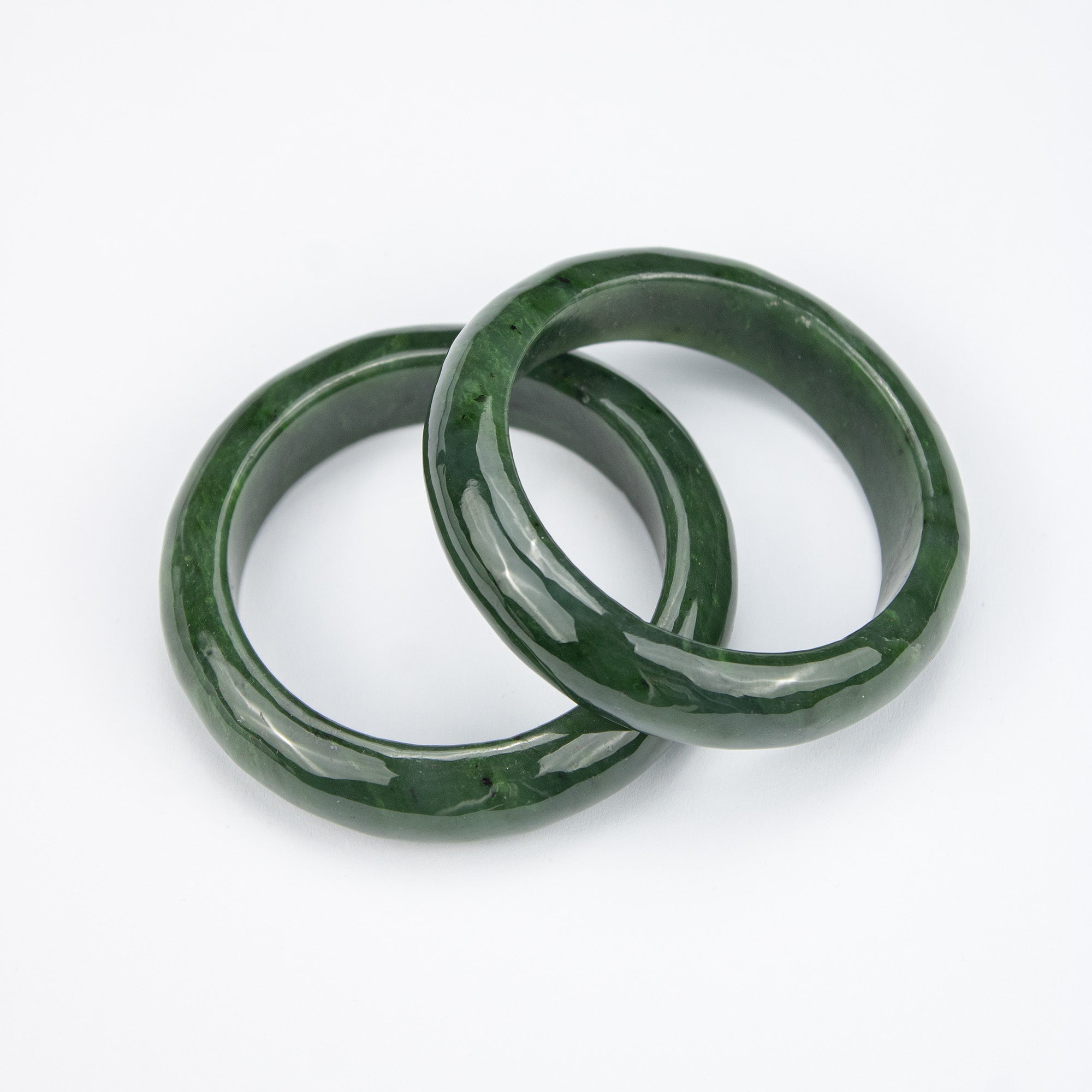 Natural Nephrite Kid Bangle – Afghan Green Jade Bracelet – Small Size Solid Stone (Kids)