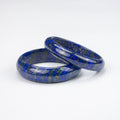 Natural Lapis Lazuli AA Bangle – Afghan Blue Stone with Pyrite