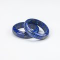Natural Lapis Lazuli Kid Bangle – Afghan Blue Stone with Pyrite – Small Size Bracelet