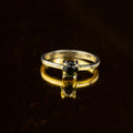 Afghan Green Tourmaline Ring in 925 Sterling Silver – Natural Forest Green Gemstone Ring – Size 20 mm