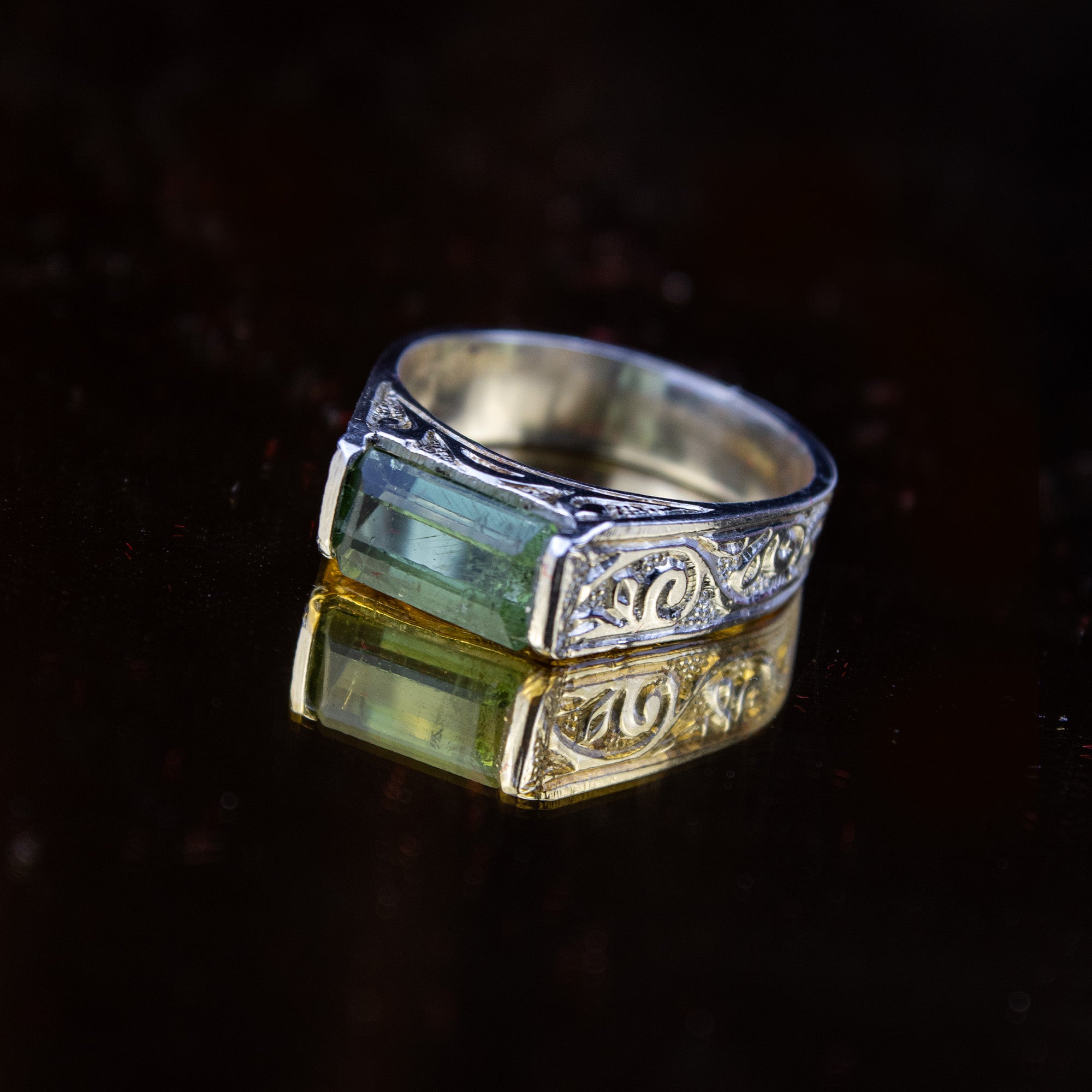 Afghan Paraiba Tourmaline Ring in 925 Sterling Silver – Emerald Cut Natural Tourmaline Ring – Handmade Statement Silver Ring – Size 20 mm